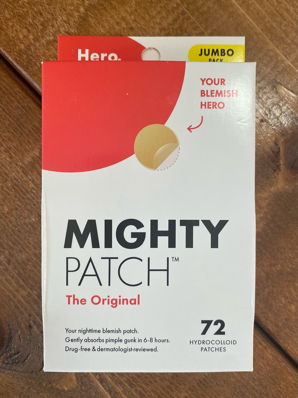 The Original Hydrocolloid Acne Mighty Patch— 72 count New